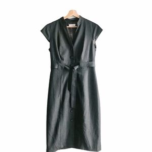 Calvin Klein | Belted Button Down Sheath Dress